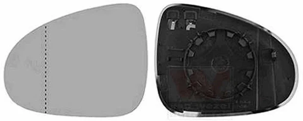 Volkswagen Touareg 2011-2015 Elektrikli Ayna Camı Kör Noktalı Sol (Oem No:7P6857521B) ürün görseli 1
