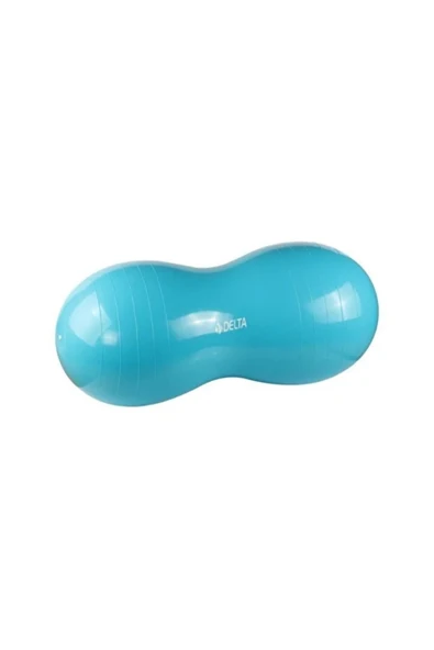 Delta PNB24 Mavi Fıstık Pilates Topu 90 x 45 cm + Top Pompası ürün görseli 1