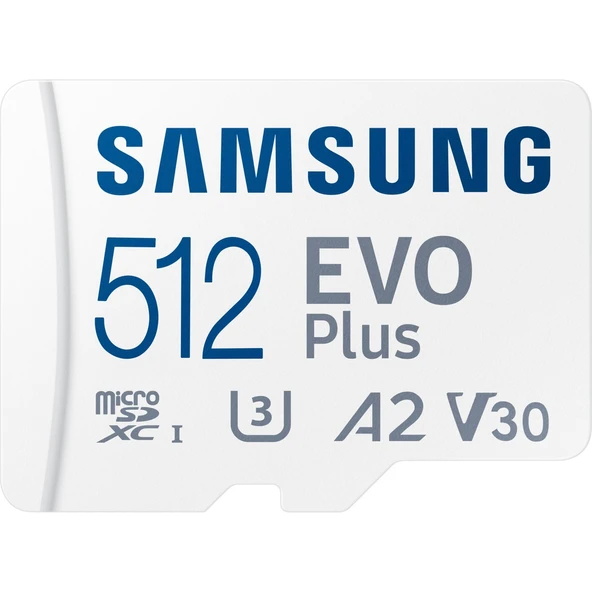 Samsung Evo Plus MB-MC512KA Class 10 UHS-I U3 A2 V30 512 GB Micro SD Kart ürün görseli 1