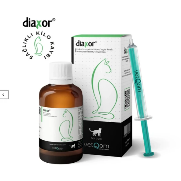 Vetqom Diaxor Kedi Kilo Kontrol ve Şeker Damlası 45 ML ürün görseli 1