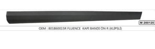 Renault Fluence 2009- Kapı Bandı Ön Sağ Astarlı (Oem No:801868261R) ürün görseli 1