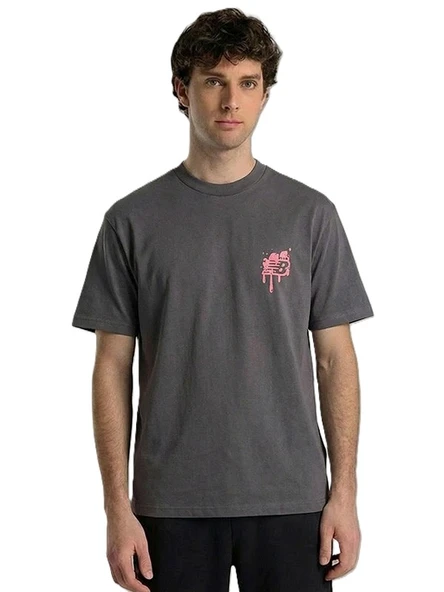 New Balance   NB Lifestyle Men Tshirt Erkek Gri T-Shirt - MNT1649 ürün görseli 1