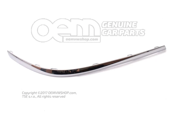 Volkswagen Passat 2010-2013 Tampon Bandı Sağ Arka Nikelaj (Oem No:3Ae807460) ürün görseli 1