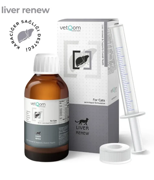 Vetqom Kedi Liver Renew Karaciğer Destek Likiti 60 ML ürün görseli 1