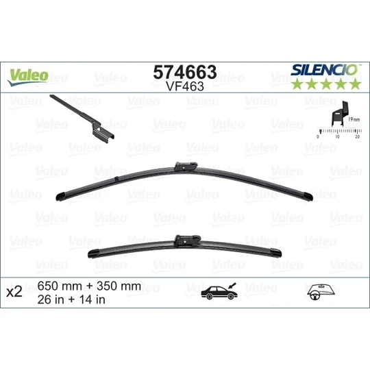 Silecek Süpürgesi Takım Pulsar 2015 Sonrası / Mokka / Accent Blue Takım 650-400 (Oem No:95423458) ürün görseli 1
