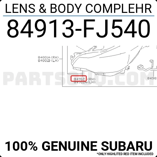 Subaru Xv 2015-2017 Far Sağ Halogen (Oem No:84913Fj540) ürün görseli 1