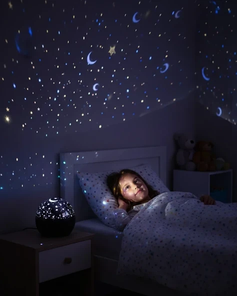 Sesle Tepki Veren Yıldız Projektör Gece Işığı ürün görseli 1