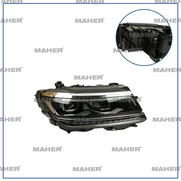 Volkswagen Tiguan 2016-2020 Far Ledli Sağ (Oem No:5Nb941114E) ürün görseli 1