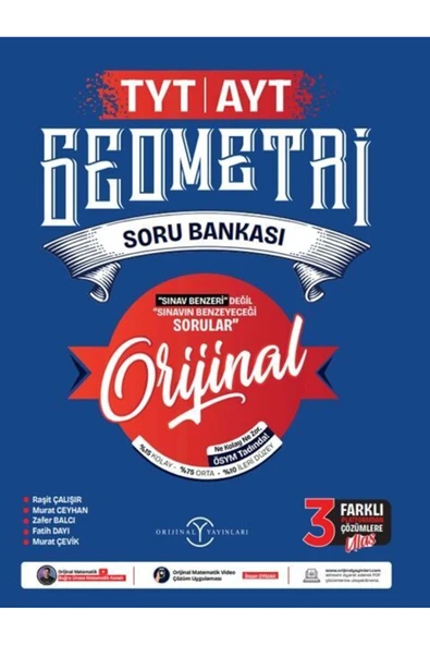 Orijinal Yayınları TYT AYT Geometri Soru Bankası 2025 ürün görseli 1