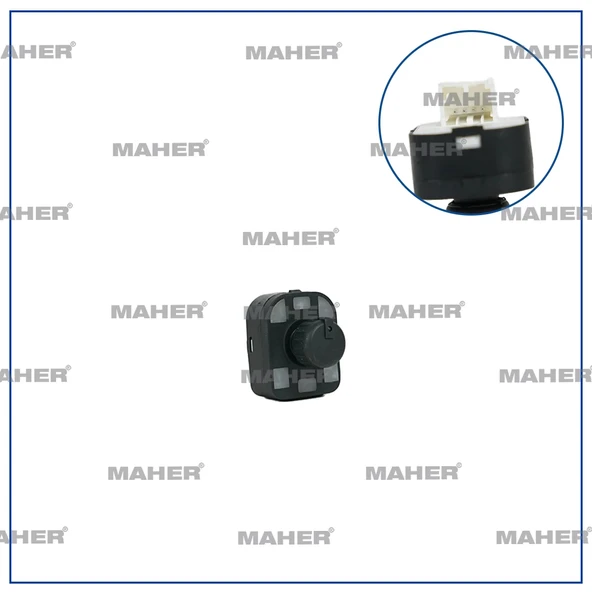 Düğme Ayna Ayar A3 / A4 / A6 / A8 / Q7 2004-08 (Oem No:8E0959565A) ürün görseli 1