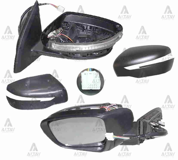 Nissan Qashqai (2014 Yılında Çıkan Kasa) Dış Dikiz Aynası Elektrikli Sinyalli Isıtmalı Otomatik Katlanır Sol (Oem No:963 ürün görseli 1