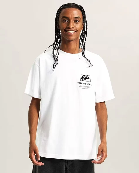Vans   Stacked Hi SS Tee Erkek Beyaz T-Shirt - VN000PEW ürün görseli 1