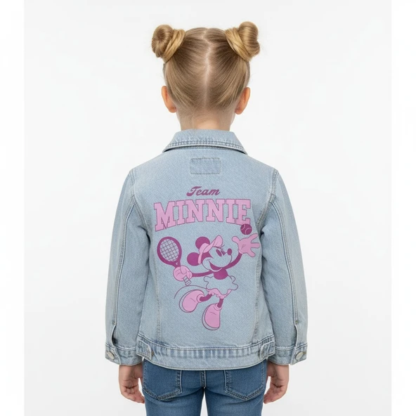 Minnie Kız Çocuk Kot Ceket ürün görseli 1