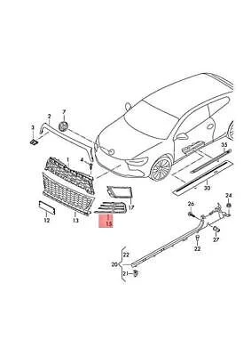 Volkswagen Scirocco 2015-2018 Sis Lamba Kapağı Sol (Oem No:1K8853665E9B9) ürün görseli 1