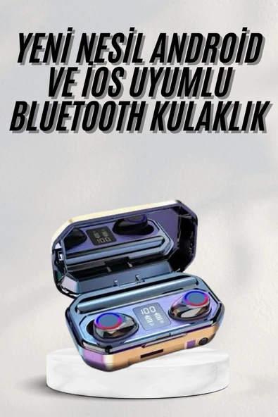 Yeni Nesil Bluetooth Kulaklık Uzun Pil Ömrü El Fenerli Dijital Şarj Göstergeli P62700S1929 ürün görseli 1