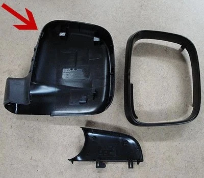 Vw T5-Caddy 2004- Ayna Kapağı Sağ Sıyah (Oem No:7H1857528A) ürün görseli 1