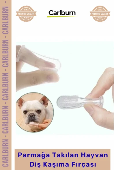 Özel Üretim Kedi Köpek Ağız Bakım Şeffaf Silikon Aparatı Parmağa Takılan Hayvan Diş Kaşıma Fırçası ürün görseli 1