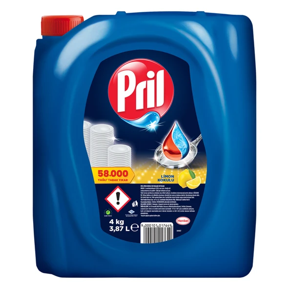 ŞeyliŞeyler - Pril Sıvı Bulaşık Deterjanı Limon 4 Lt 4 Adet ürün görseli 1