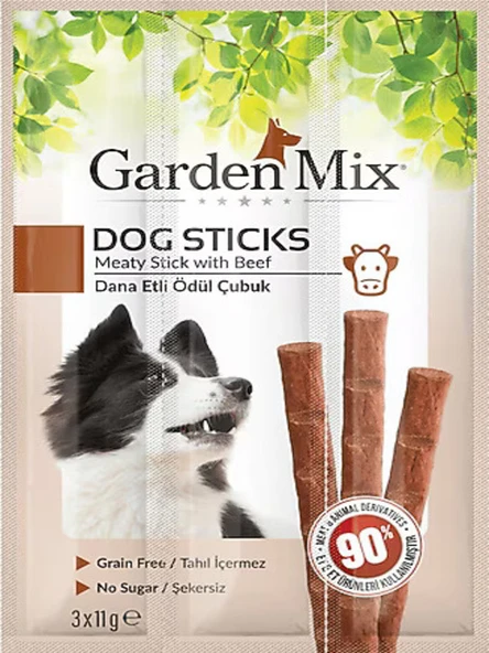 Gardenmix Dana Etli Köpek Stick Ödül 3x11gr ürün görseli 1