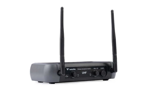 WESTA WM-102H 1 Receiver+2 Handheld Mikrofon Seti - Resim 2