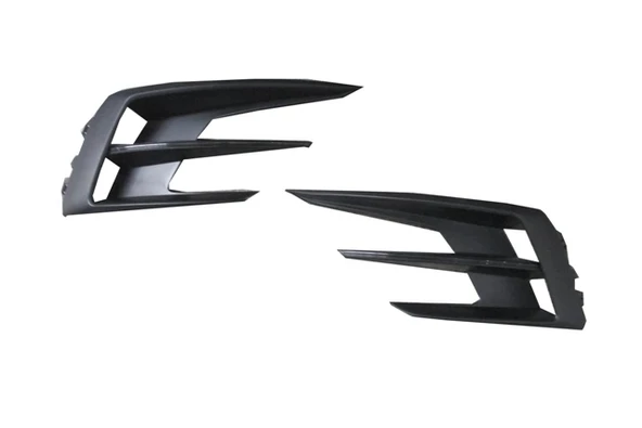 Renault Megane 4 Sedan 2021-2024 Sis Lamba Kapağı Sağ - Sol Set - Deliksiz - Siyah Çıtalı (Tyg) (Oem No:261529100R) ürün görseli 1