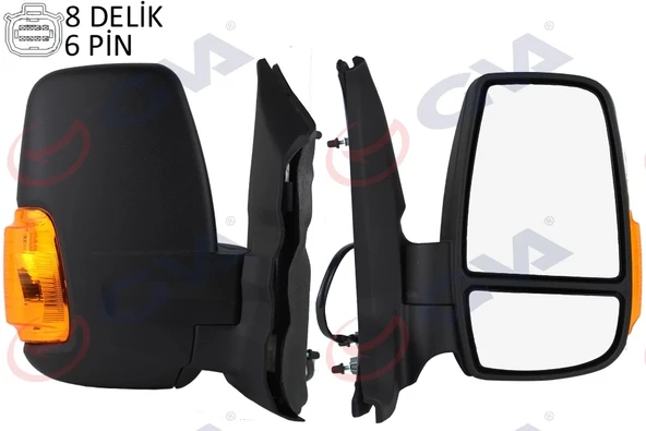 Ford Transit V-363 2014- Dış Dikiz Aynası Sağ 8H6P (Oem No:Bk3117682Nf5Ja6) ürün görseli 1