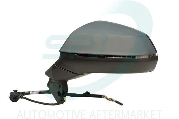 Audi A3 2008-2012 Dış Dikiz Aynası Sol Elektrikli Isıtmalı Astarlı Sinyalli Kör Noktalı 3 Kapı (8 Pin) (Oem No:8P1858531 ürün görseli 1