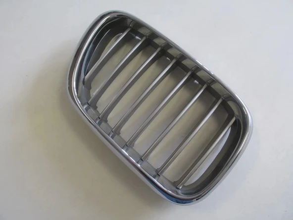 Bmw X5 2004-2006 Ön Panjur Sağ Nikelajlı (Petekleri Gümüş Gri) ürün görseli 1