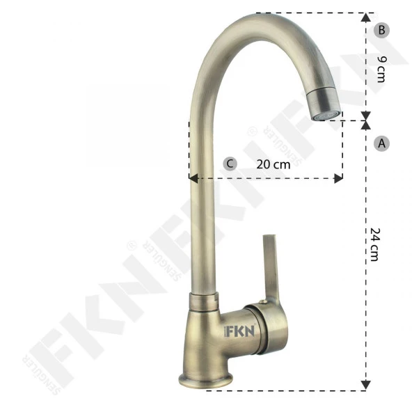 FKN Delta Mix Antik Eviye Bataryası - Resim 3
