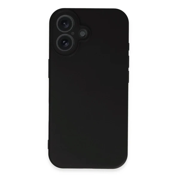 iPhone 16 Uyumlu Kılıf First Silikon - Siyah - Resim 3