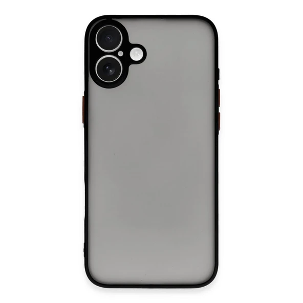 iPhone 16 Uyumlu Kılıf Montreal Silikon Kapak - Siyah ürün görseli 1