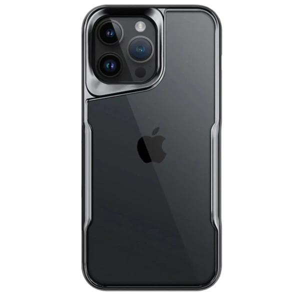 iPhone 15 Uyumlu Pro Max Kılıf Boyi Silikon Kapak - Titan Gri ürün görseli 1