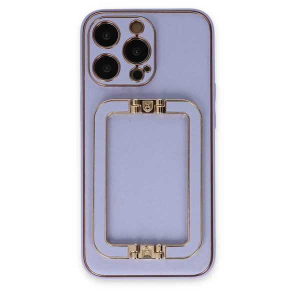 iPhone 13 Uyumlu Pro Max Kılıf Coco Elit Kapak - Lila ürün görseli 1