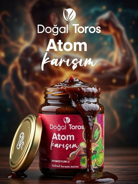 Doğal Toros Atom Ballı Ginsengli Polenli Bitkisel Besin 240 gr ürün görseli 1