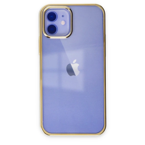 iPhone 12 Uyumlu Kılıf Element Silikon - Gold ürün görseli 1