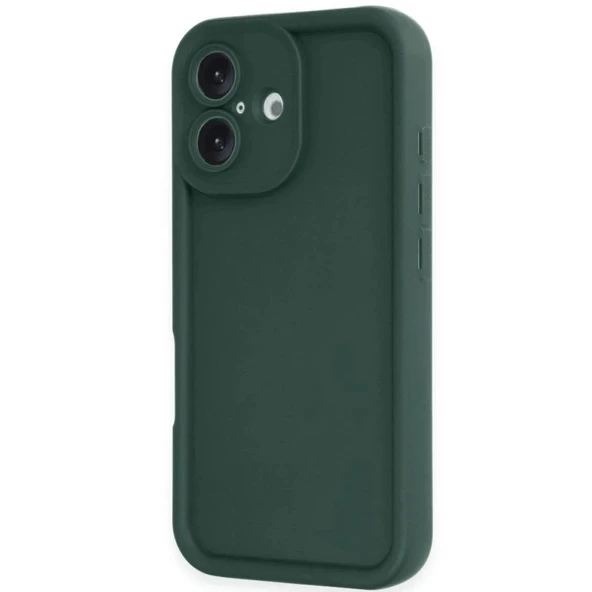 iPhone 16 Uyumlu Kılıf Viera Silikon - Koyu Yeşil ürün görseli 1