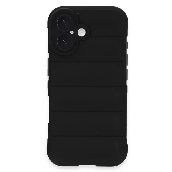 iPhone 16 Uyumlu Kılıf Optimum Silikon - Siyah ürün görseli 1