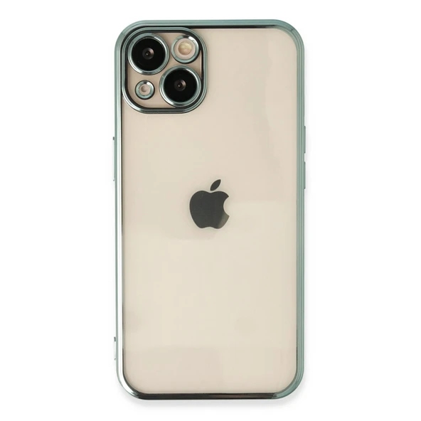 iPhone 13 Uyumlu Kılıf Kamera Korumalı Lensli Silikon - Yeşil ürün görseli 1