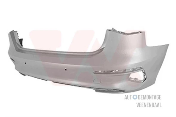Audi A3 Sb - 2021-2024 Arka Tampon Astarlı Siyah Sensör Delikli (Tyg) (Oem No:8Y4807067Agru) ürün görseli 1