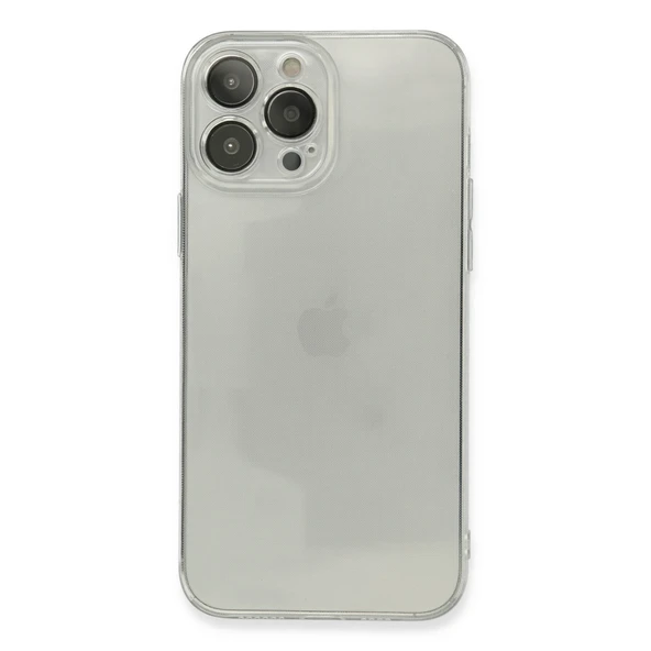 iPhone 13 Uyumlu Pro Max Kılıf Fly Lens Silikon - Şeffaf ürün görseli 1