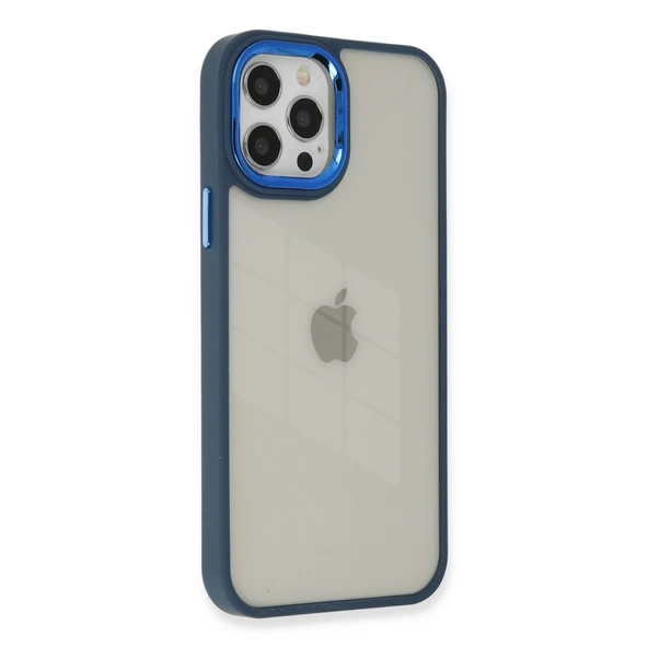 iPhone 12 Uyumlu Pro Max Kılıf Dora Kapak - Mavi ürün görseli 1
