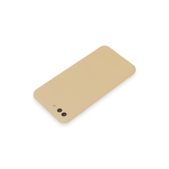 iPhone 7 Plus Uyumlu  Kılıf First Silikon - Gold - Resim 3