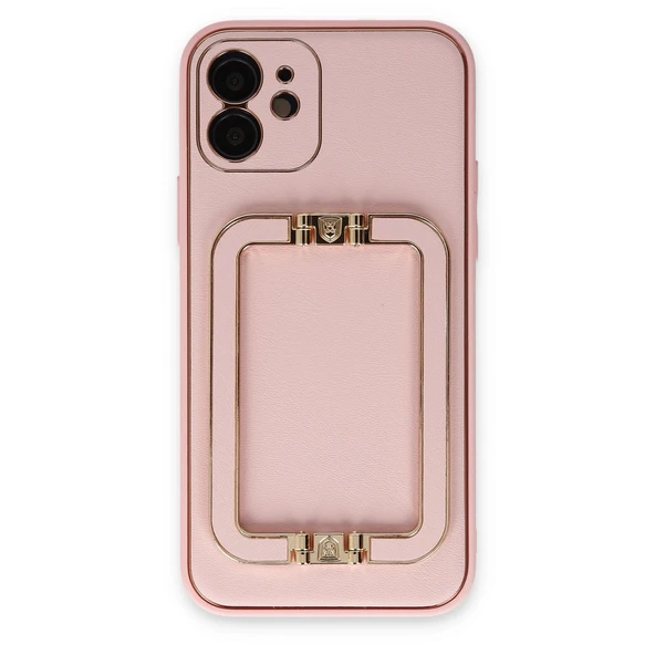 iPhone 12 Uyumlu Kılıf Coco Elit Kapak - Pembe ürün görseli 1