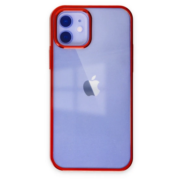 iPhone 12 Uyumlu Kılıf Element Silikon - Kırmızı ürün görseli 1