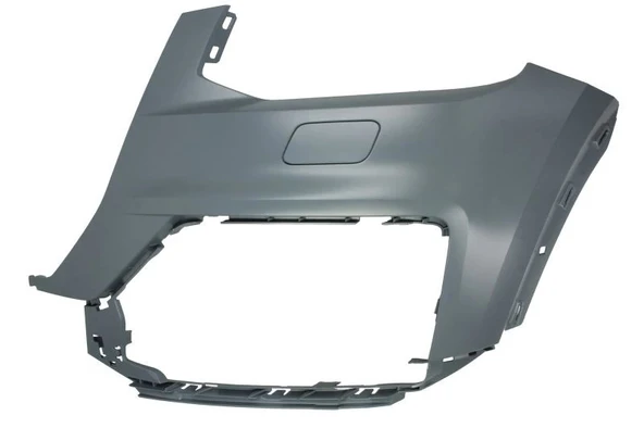 Audi Q2 2016-2020 Ön Tampon Sol Far Yıkama Delikli - Sensör Deliksiz - Astarlı Gri (Tyg) (Oem No:81A807107Gru) ürün görseli 1