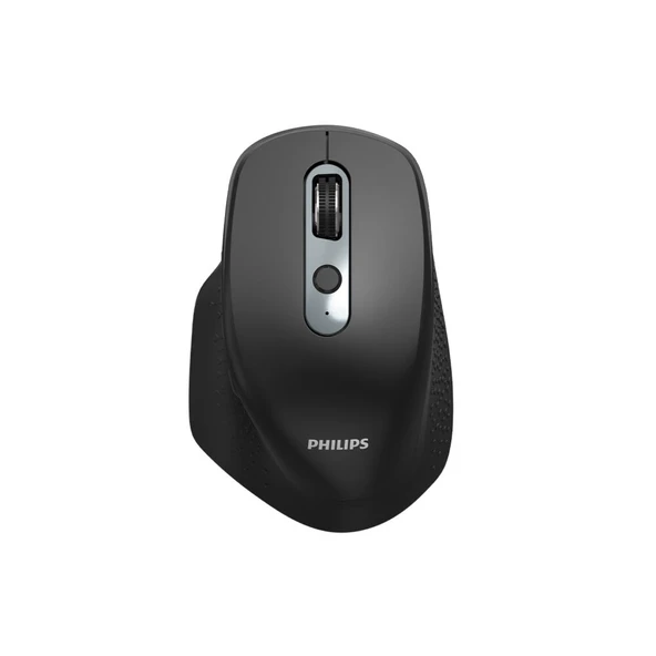 Philips SPK7818B Dual Mod 2.4G ve Çift Bluetooth Kablosuz Ergonomik Sessiz Mouse 3200 DPI Siyah ürün görseli 1