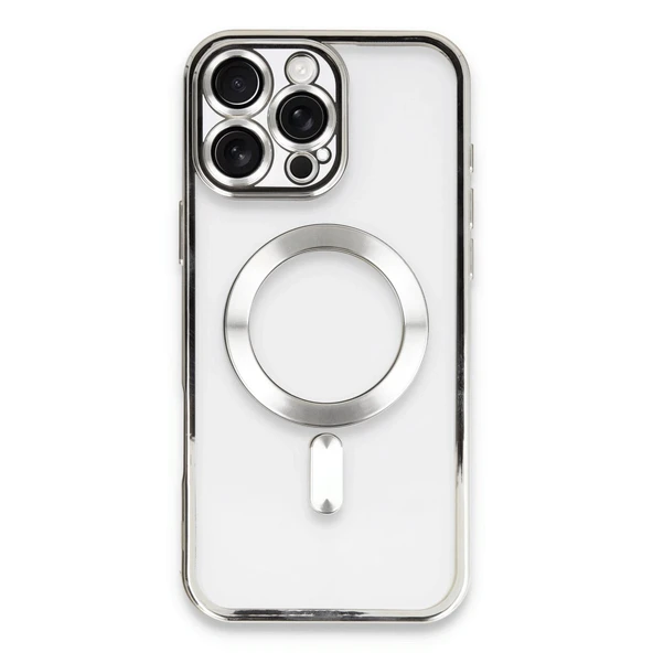 iPhone 16 Pro Max Uyumlu Kılıf Kross Magneticsafe Kapak - Gümüş ürün görseli 1