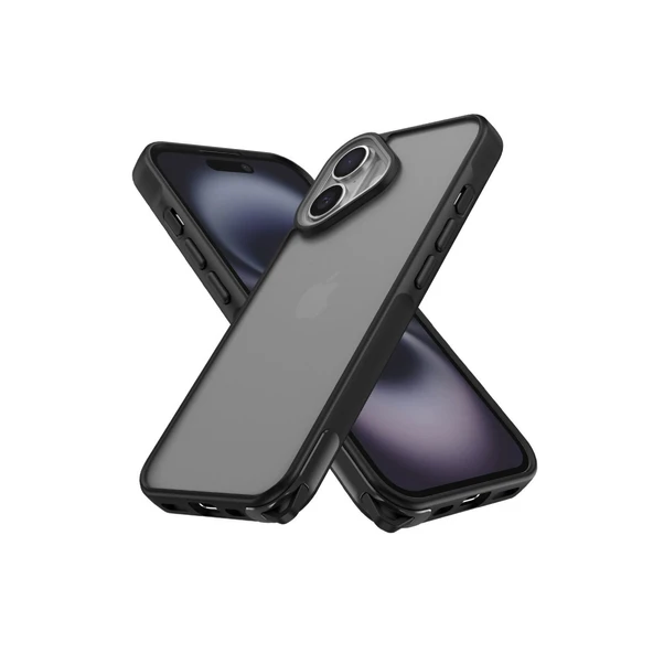 iPhone 16 Uyumlu Kılıf Elegant Kapak - Siyah ürün görseli 1