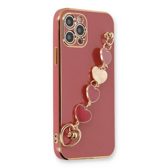 iPhone 12 Uyumlu Pro Kılıf Esila Silikon - Kırmızı ürün görseli 1