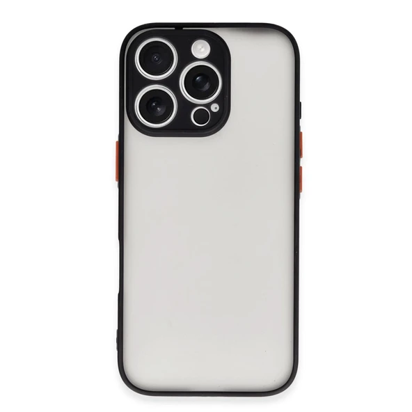 iPhone 16 Pro Uyumlu Kılıf Montreal Silikon Kapak - Siyah ürün görseli 1